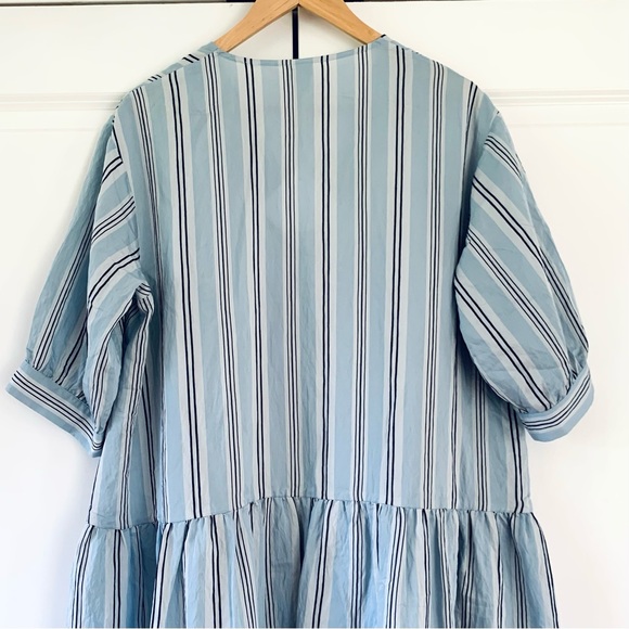 Baum Und Pferdgarten Dress Andromeda Shift Blue Stripe Short Sleeved Size 40 / L - Picture 6 of 9